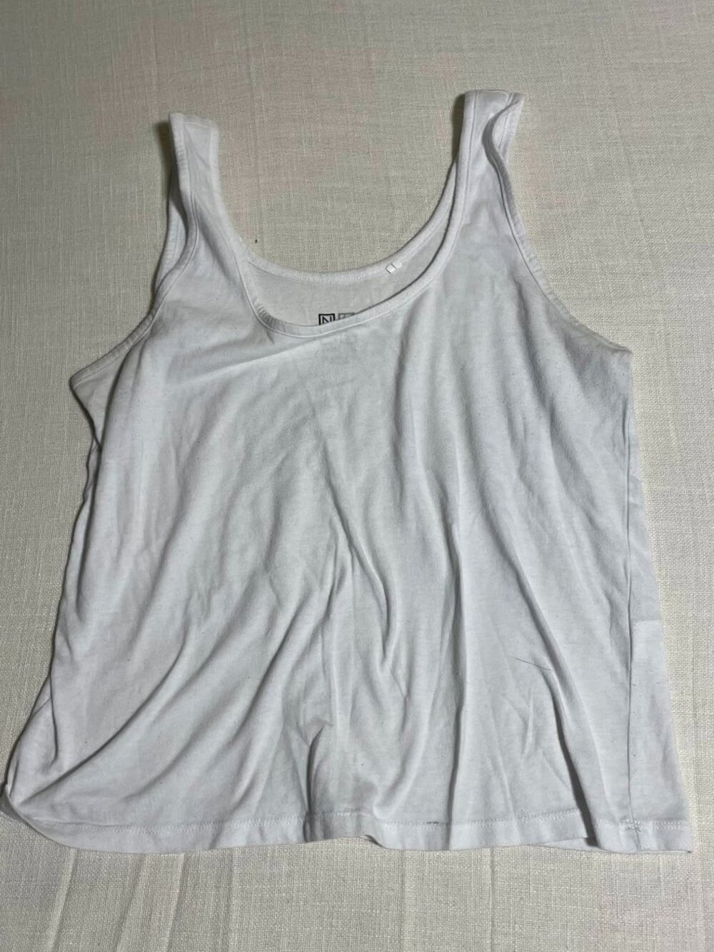 Womens Nollie White Tank Top (M)